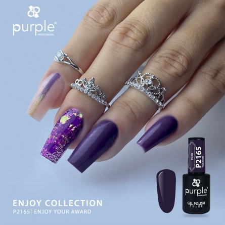 enjoy collection P2165 purple fraise nail shop