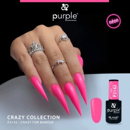 crazy collection P2142 purple fraise nail shop