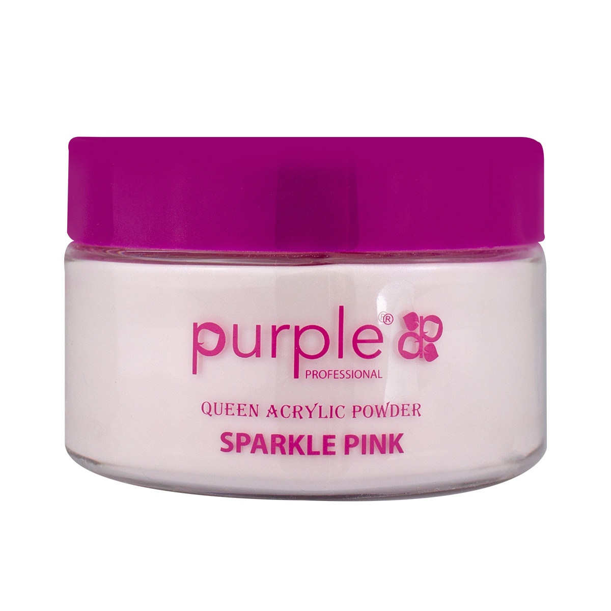 acrylique P1587 sparkle pink purple fraise nail shop