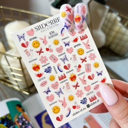 sticker sliderRF fraise nail shop 436