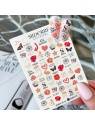 sticker sliderRF fraise nail shop 432