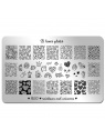 plaque stamping B loves plates B00 fraise nail shop