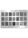 plaque stamping B loves plates B01 fraise nail shop