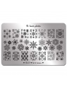 plaque stamping B loves plates B05 fraise nail shop