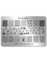 plaque stamping B loves plates B10 fraise nail shop