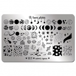 plaque stamping B loves plates B13 fraise nail shop
