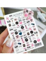 sticker aksioma fraise nail shop 128