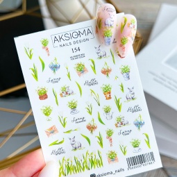 stickers aksioma 154 fraise nail shop