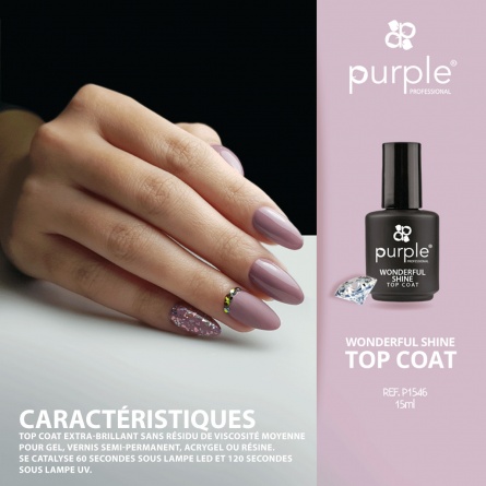 top coat wonderful shine fraise nail shop