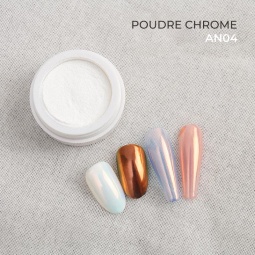 poudre chrome AN04 fraise nail shop