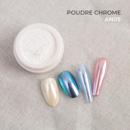 poudre chrome AN05 fraise nail shop