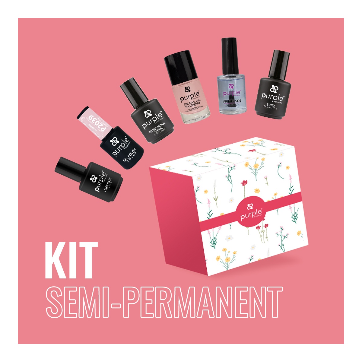 kit gel polish fraise nail shop